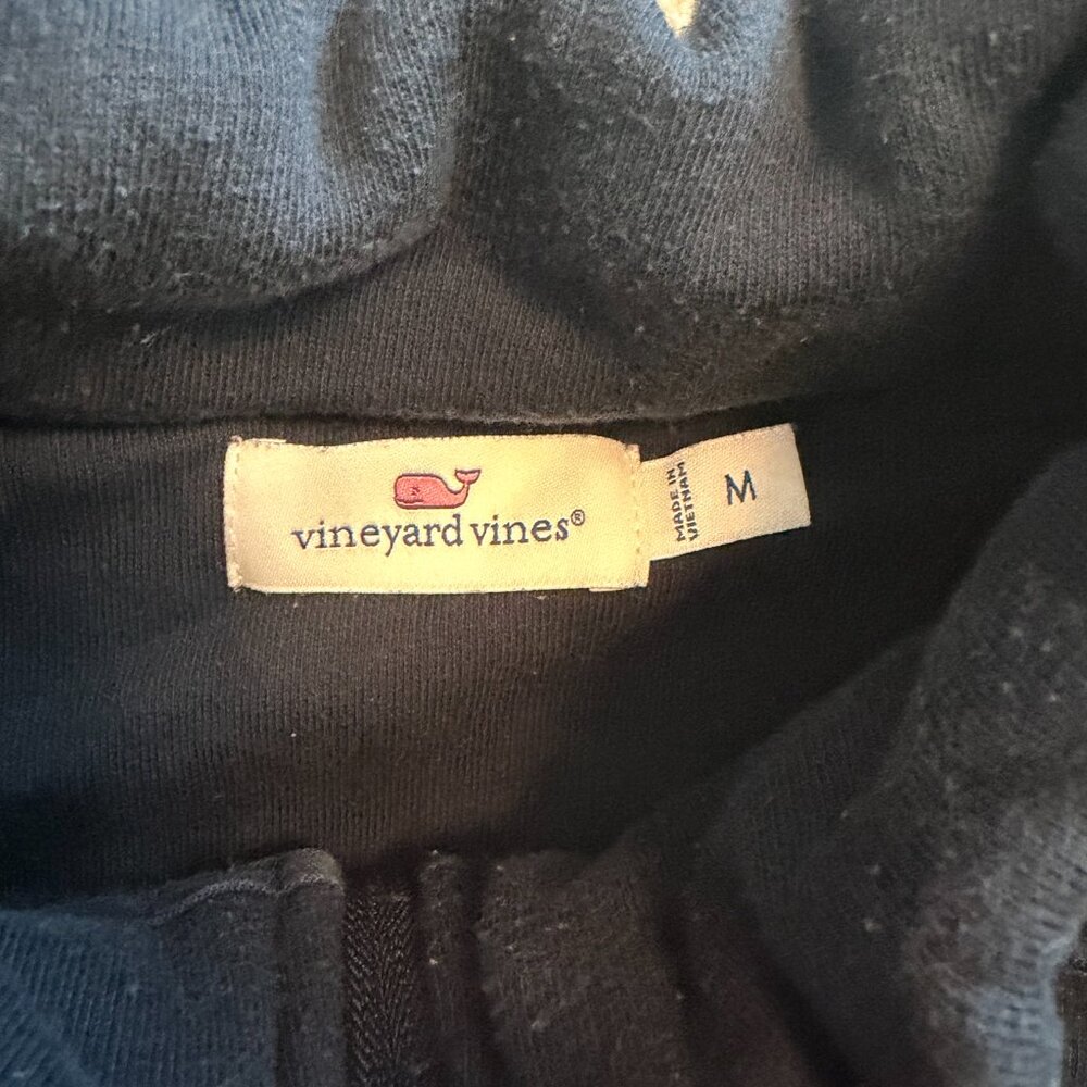 Vineyard Vines Women's Pullover Quarter Zip - Navy, Size M - Picture 5 of 6